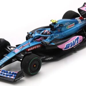 Modellino auto formula 1 F1 scala 1:43 Spark Model BWT ALPINE ESTEBAN OCON 2022 N. 31 4th JAPANESE GP modellismo statico collezione