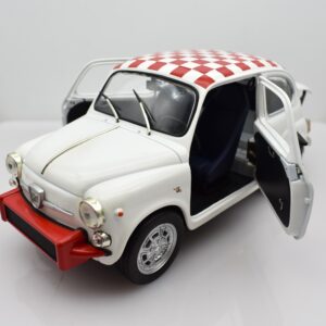 Modellino auto scala 1:18 FIAT 600 ABARTH 850 TC diecast modellismo da collezione