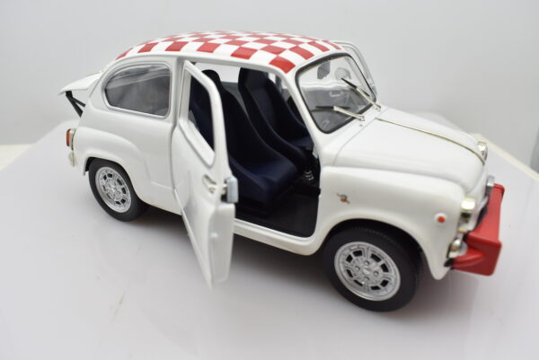 Modellino auto scala 1:18 FIAT 600 ABARTH 850 TC diecast modellismo da collezione - Image 3