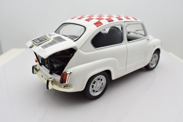 Modellino auto scala 1:18 FIAT 600 ABARTH 850 TC diecast modellismo da collezione - Image 6