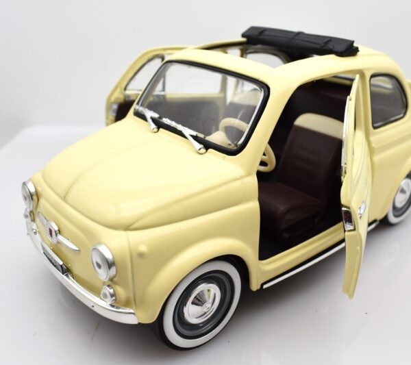 Modellino auto scala 1:16 1:18 FIAT 500 diecast modellismo da collezione