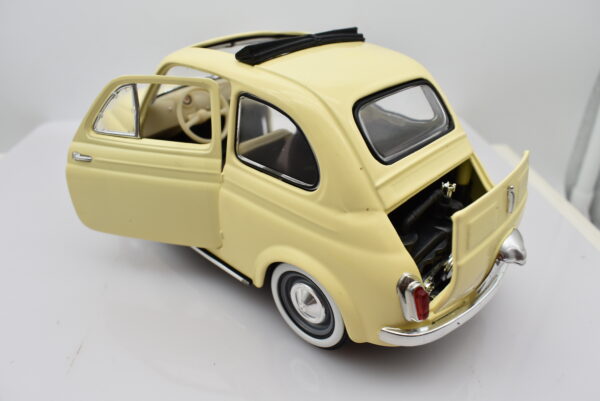 Modellino auto scala 1:16 1:18 FIAT 500 diecast modellismo da collezione - Image 4