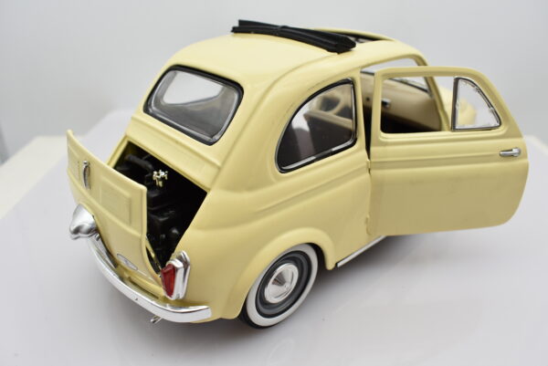 Modellino auto scala 1:16 1:18 FIAT 500 diecast modellismo da collezione - Image 6