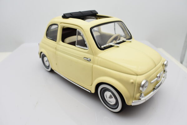 Modellino auto scala 1:16 1:18 FIAT 500 diecast modellismo da collezione - Image 8