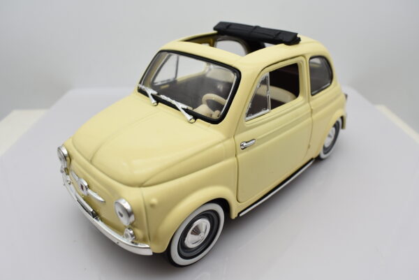 Modellino auto scala 1:16 1:18 FIAT 500 diecast modellismo da collezione - Image 9