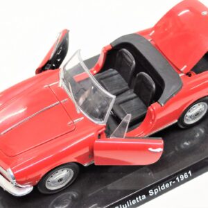 Modellino auto ALFA ROMEO GIULIETTA SPIDER scala 1:24 diecast modellismo da collezione