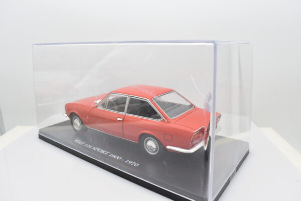 Modellino auto fiat 124 sport scala 1:24 diecast modellismo da collezione - Image 7