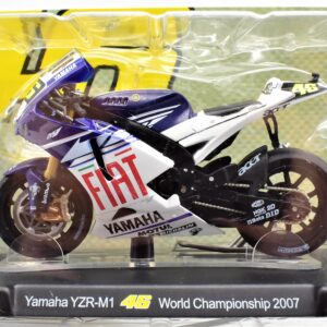 Modellini moto Valentino Rossi scala 1:18 YAMAHA YZR-M1 gp 2007 motor bike