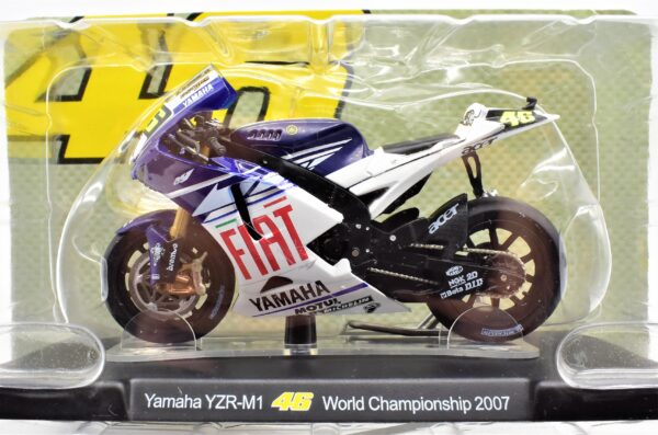 Modellini moto Valentino Rossi scala 1:18 YAMAHA YZR-M1 gp 2007 motor bike