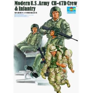 Modellino figure militari kit montaggio soldati Trumpeter  PILOTI E SOLDATI x ELICOTTERI KIT 1:35