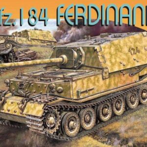 Modellino kit di montaggio carri armati tank Dragon SD.KFZ.184 FERDINAND KIT 1:72