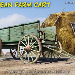 Modellino diorami kit di montaggio EUROPEAN FARM CART scala 1:35