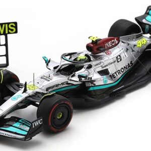 Modellino auto formula 1 F1 scala 1:43 Spark Model MERCEDES F1 L.HAMILTON 2022 N.44 2nd BRAZIL GP WPIT AND NUMBER BOARD modellismo statico collezione