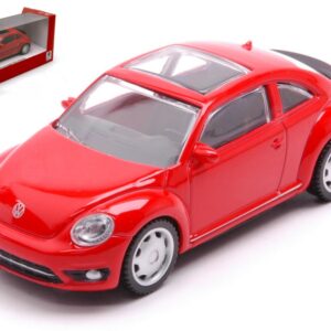 Modellino auto scala 1:43 VW THE BEETLE 2019 RED diecast modellismo statico