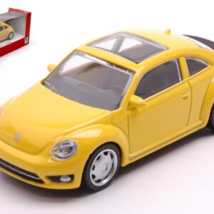 Modellino auto scala 1:43 VW THE BEETLE YELLOW diecast modellismo statico