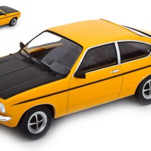 Modellino auto scala 1:18 ModelCarGroup  OPEL KADETT C COUPE GTE 1975  YELLOWBLACK modellismo statico collezione