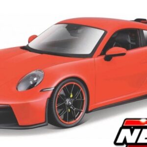 Modellino auto scala 1:24 Burago PORSCHE 911 GT3 2021 ORANGE  diecast modellismo statico
