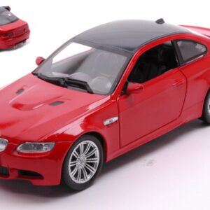 Modellino auto scala 1:24 New Ray  BMW M 3 COUPE  2008 RED 1:24 diecast modellismo statico