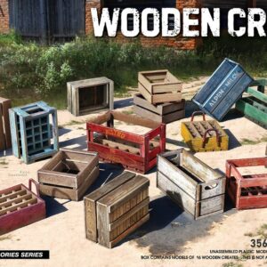 Modellino diorami kit di montaggio WOODEN CRATES 1:35 modellismo
