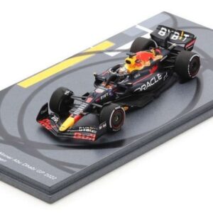 Modellino auto formula 1 F1 scala 1:43 Spark Model RED BULL MAX VERSTAPPEN 2022 N.1 WINNER ABU DHABI GP (WTYRE MARKS) modellismo statico collezione