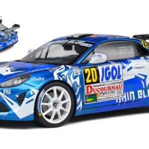 Modellino auto rally scala 1:18 Solido ALPINE A110 N.20 RALLY DU VAR 2021 NIGHT VERSION DELECOURGUIGONNET modellismo statico collezione