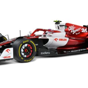 Modellino auto formula 1 F1 scala 1:18 Solido  ALFA ROMEO C42 N.24 CANADA GP 2022 G.ZHOU modellismo statico collezione