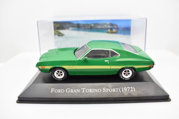 Modellini auto americane scala 1:43 FORD GRAN TORINO SPORT ixo diecast modellismo collezione - Image 2