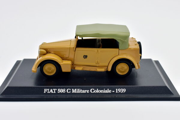 Modellino auto scala 1:43 FIAT 508 C MILITARE COLONIALE diecast collezione da edicola - Image 2