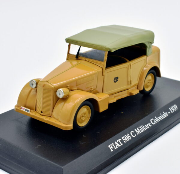 Modellino auto scala 1:43 FIAT 508 C MILITARE COLONIALE diecast collezione da edicola
