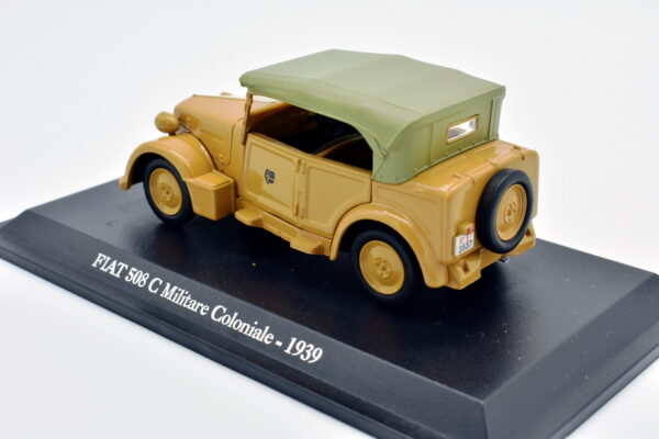 Modellino auto scala 1:43 FIAT 508 C MILITARE COLONIALE diecast collezione da edicola - Image 4