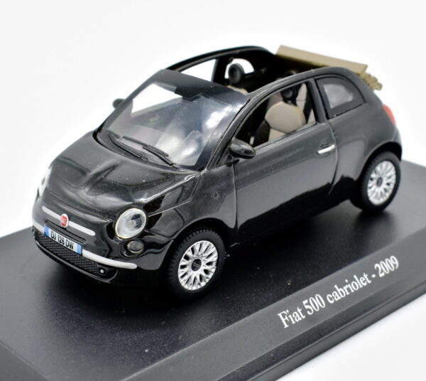 Modellino auto scala 1:43 FIAT 500 CABRIOLET diecast collezione da edicola