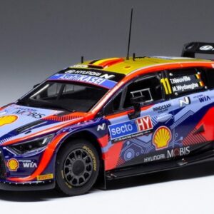 Modellino auto scala 1:43 Ixo Model  HYUNDAI i20 N.11 FINLAND RALLY 2022 NEUVILLEWYDAEGHE rallye modellismo statico