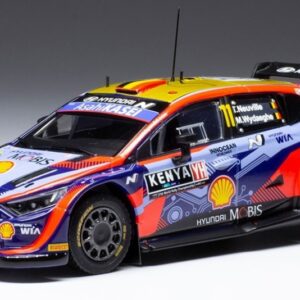 Modellino auto scala 1:43 Ixo Model  HYUNDAI i20 N.11 SAFARI RALLY 2022 NEUVILLEWYDAEGHE rallye modellismo statico