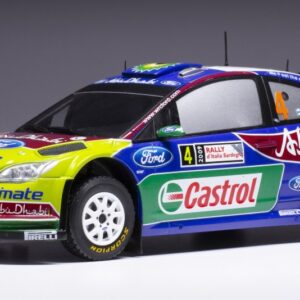 Modellino auto rally scala 1:24 Ixo Model  FORD FOCUS RS WRC N.4 RALLY SARDINIEN 2009 LATVALAANTILLA modellismo statico collezione