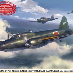 Modellino aerei da costruire combattimento model kit di montaggio Hasegawa MITSUBISHI GAM1 TYPE 1, MODEL 11 (WITH YAMAMOTO FIGURE IN 1:32) KIT 1:72