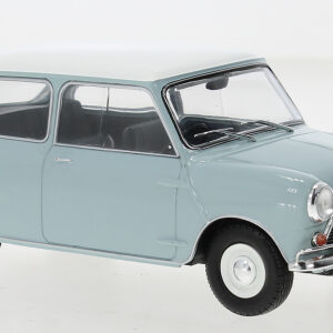 Modellino auto scala 1:24 Whitebox  AUSTIN MINI COOPER S 1965  BLUEWHITE RHD modellismo statico collezione