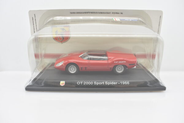Modellino auto FIAT ABARTH OT 2000 SPIDER SPORT 1:43 diecast modellismo collezione ixo - Image 5