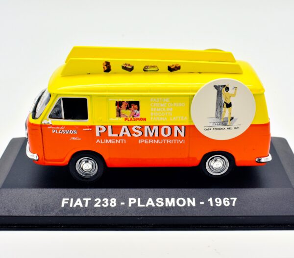 modellino auto furgone FIAT 238 PLASMON veicoli pubblicitari d'epoca scala 1:43 collezione