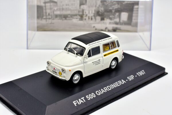 modellino auto furgone FIAT 500 GIARDINIERA SIP veicoli pubblicitari d'epoca scala 1:43 collezione - Image 3