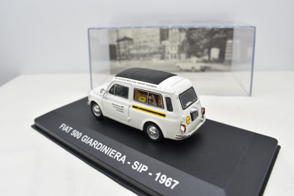 modellino auto furgone FIAT 500 GIARDINIERA SIP veicoli pubblicitari d'epoca scala 1:43 collezione - Image 8