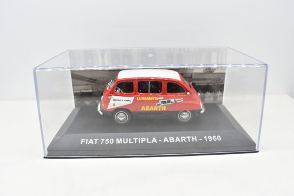 modellino auto furgone FIAT 750 MULTIPLA ABARTH veicoli pubblicitari d'epoca scala 1:43 collezione - Image 2