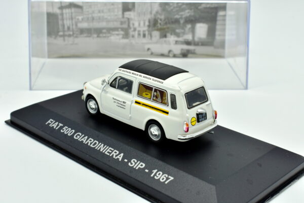 modellino auto furgone FIAT 500 GIARDINIERA SIP veicoli pubblicitari d'epoca scala 1:43 collezione - Image 4