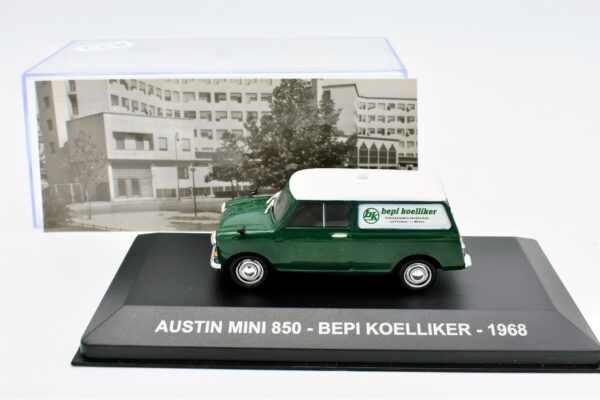 modellino auto furgone AUSTIN MINI 850 BEPI KOELLIKER veicoli pubblicitari d'epoca scala 1:43 collezione - Image 2