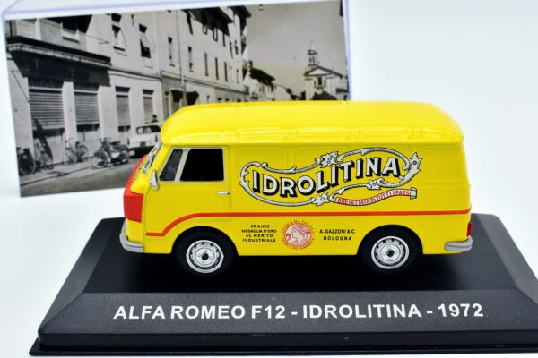 modellino auto furgone ALFA ROMEO F12 IDROLITINA veicoli pubblicitari d'epoca scala 1:43 collezione