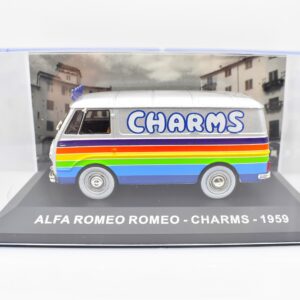 modellino auto furgone ALFA ROMEO ROMEO CHARMS veicoli pubblicitari d'epoca scala 1:43 da collezione