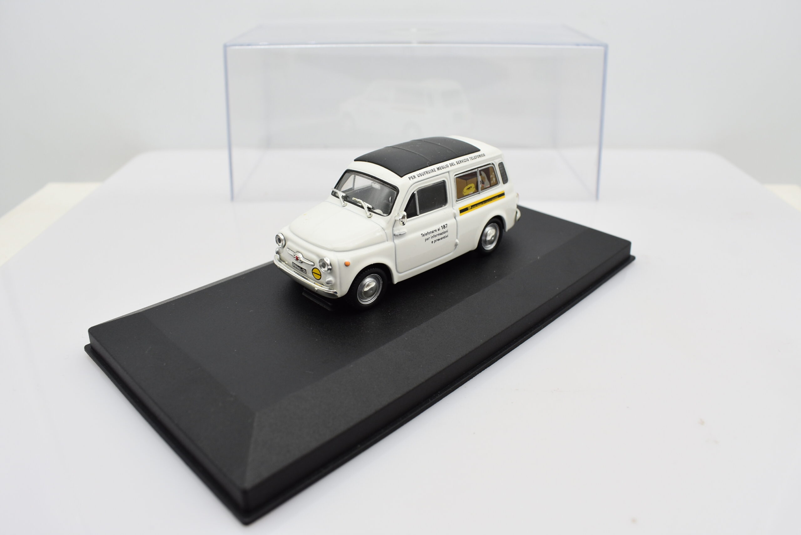 modellino auto furgone FIAT 500 GIARDINIERA SIP veicoli pubblicitari d'epoca scala 1:43 collezione - Image 3