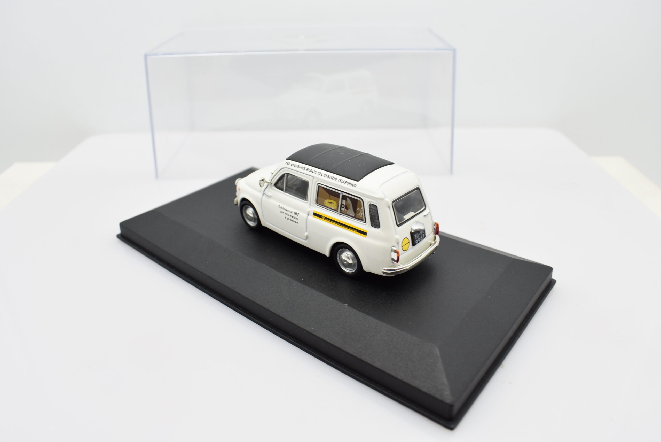 modellino auto furgone FIAT 500 GIARDINIERA SIP veicoli pubblicitari d'epoca scala 1:43 collezione - Image 4