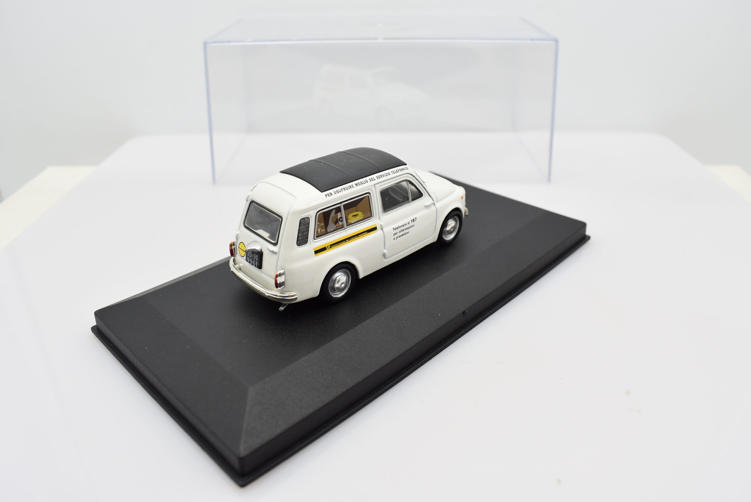 modellino auto furgone FIAT 500 GIARDINIERA SIP veicoli pubblicitari d'epoca scala 1:43 collezione - Image 6