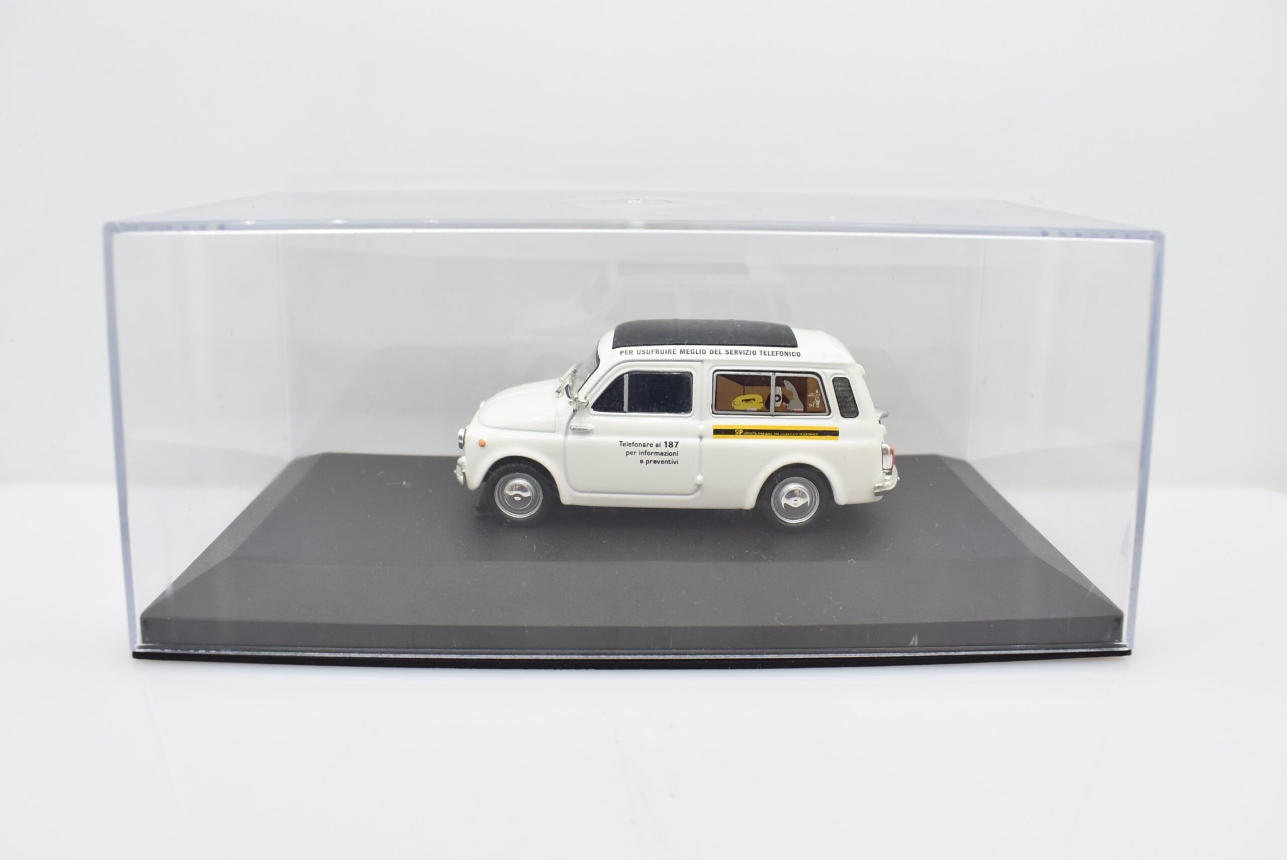 modellino auto furgone FIAT 500 GIARDINIERA SIP veicoli pubblicitari d'epoca scala 1:43 collezione - Image 7