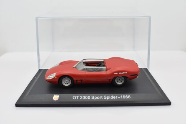 Modellino auto FIAT ABARTH OT 2000 SPIDER SPORT 1:43 diecast modellismo collezione ixo - Image 2